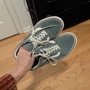 Vans Blue and White Women's Sneakers